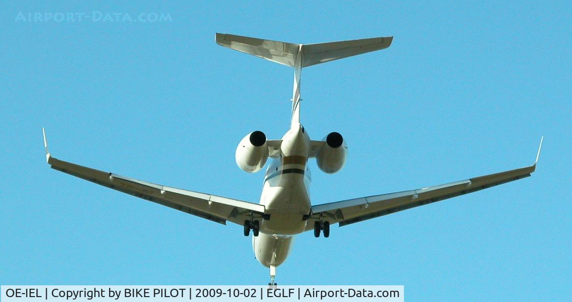 OE-IEL, Bombardier BD-700-1A10 Global Express C/N 9099, FINALS FOR RWY 24. TYROLEAN JET SERVICE