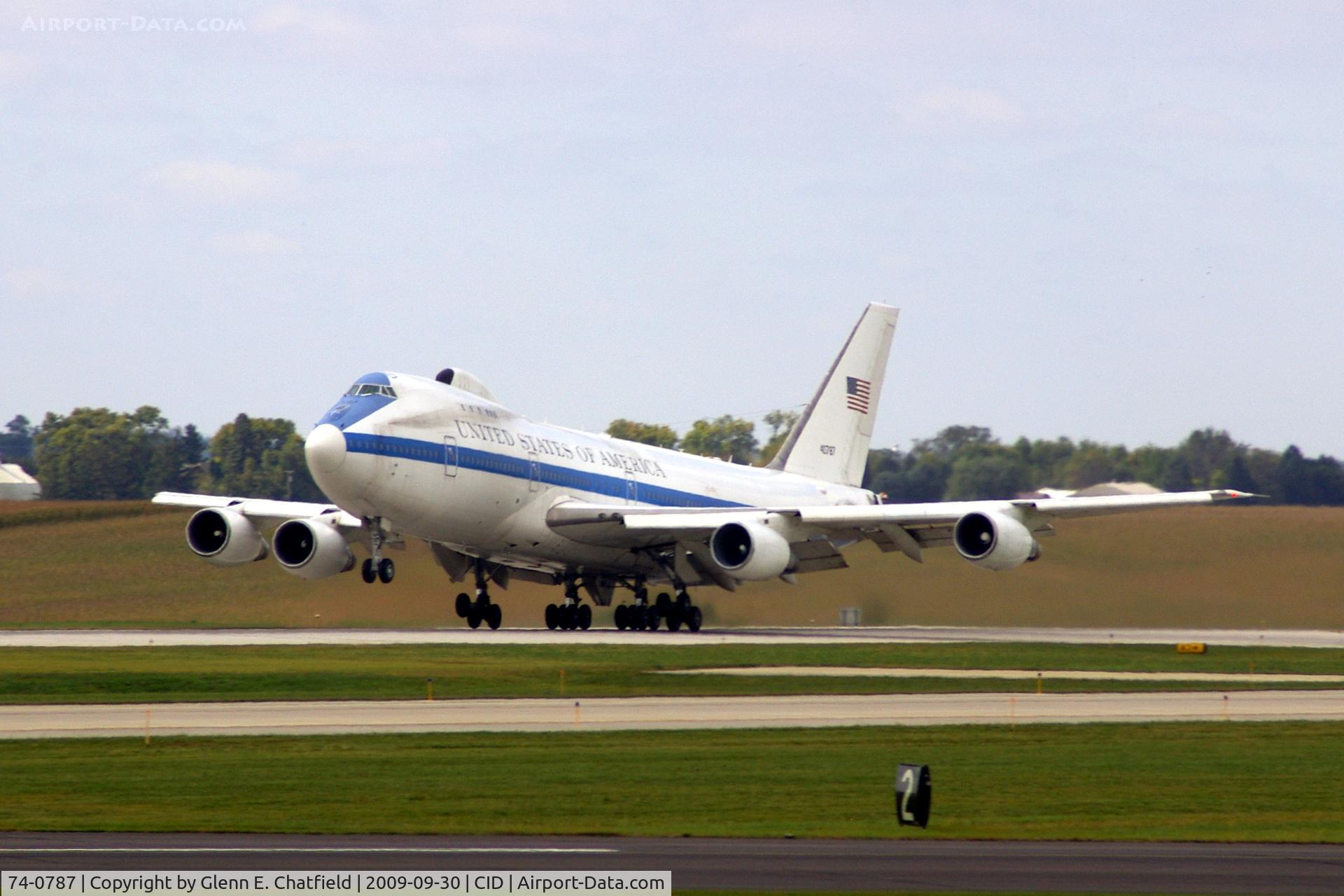 74-0787, 1974 Boeing E-4B C/N 20684, 5th and last touch and go for me, then I have to go back to work