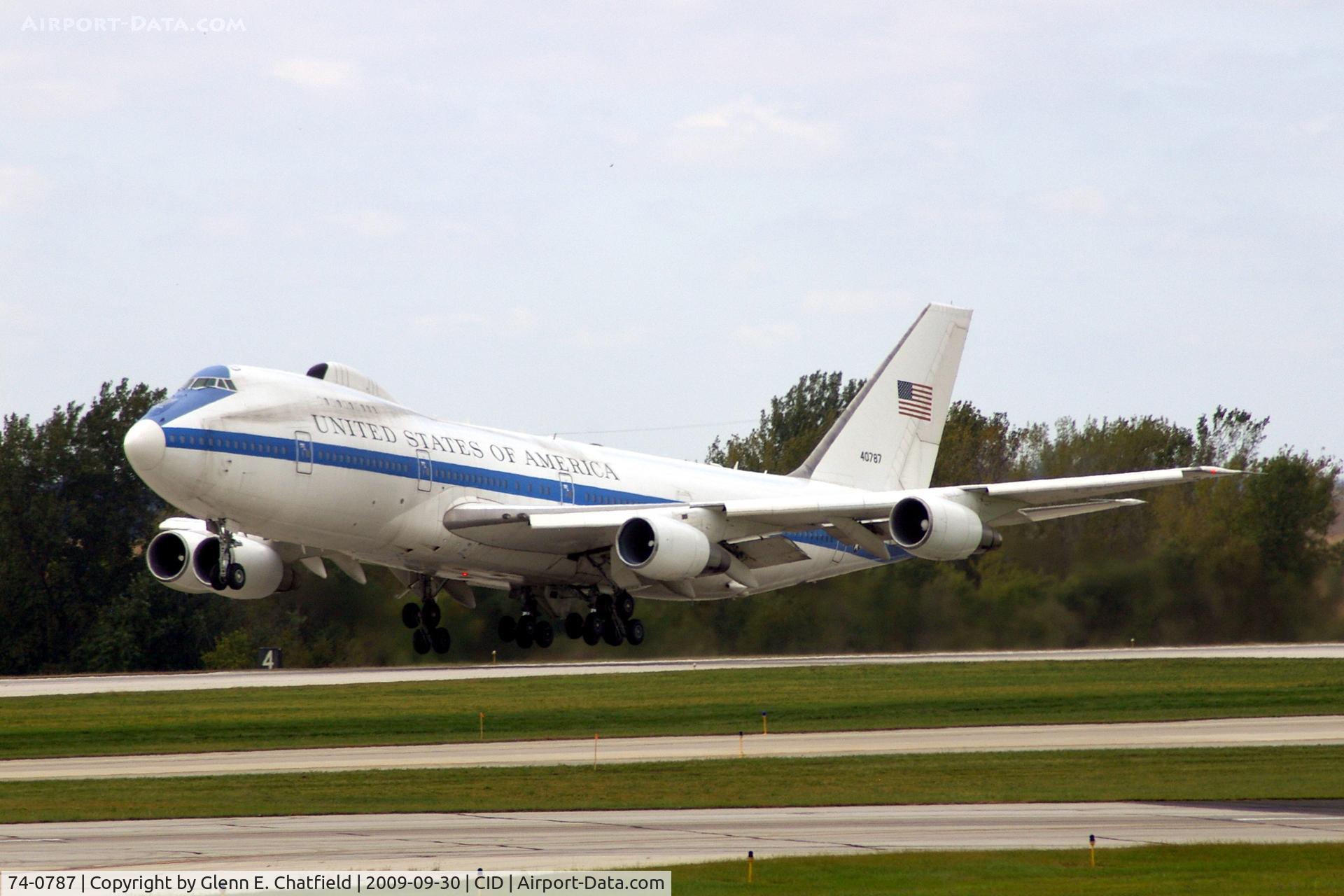 74-0787, 1974 Boeing E-4B C/N 20684, 5th and last touch and go for me, then I have to go back to work