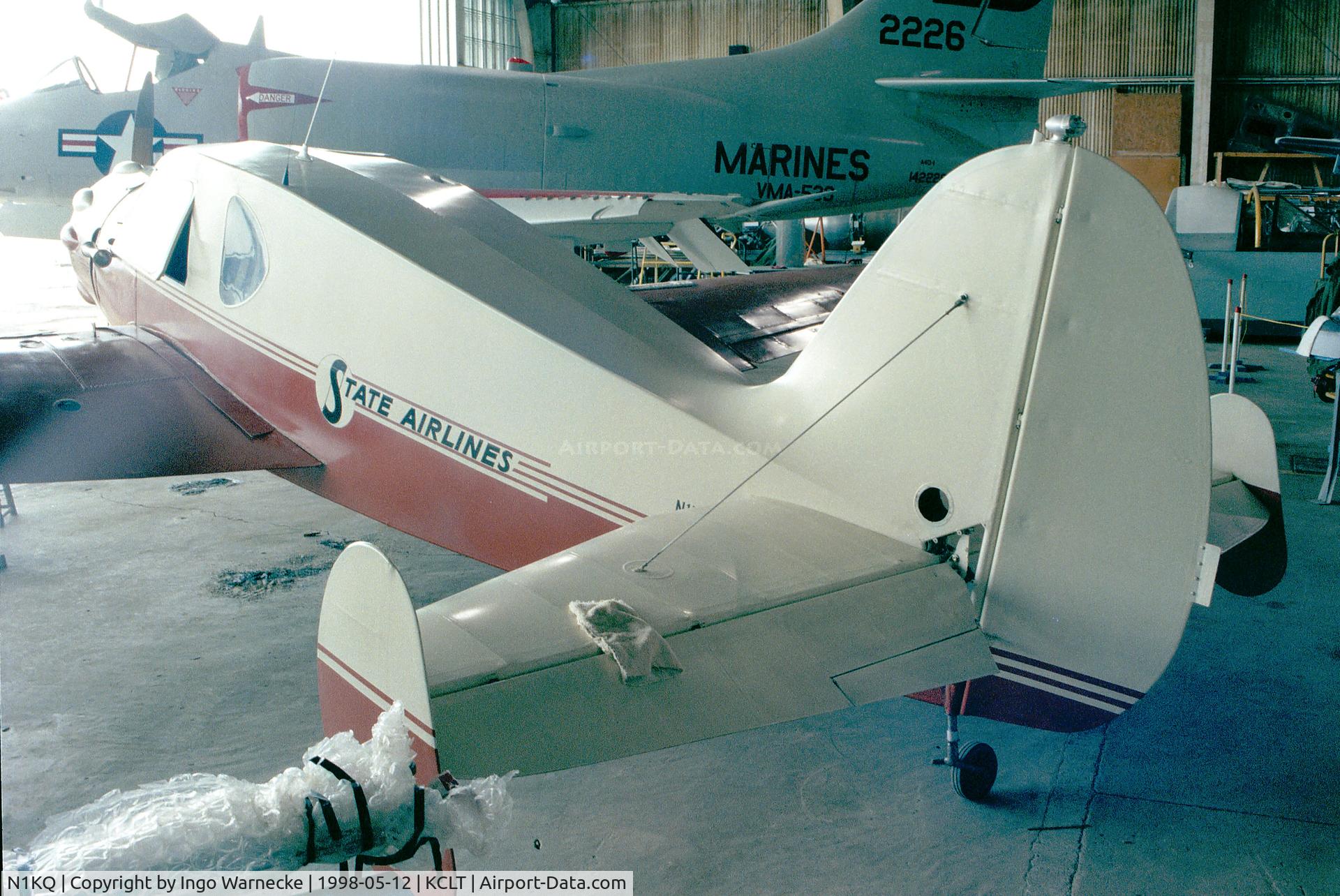 N1KQ, 1940 Bellanca 14-9L C/N 1037, Bellanca 14-9L of State Airlines at the Carolinas Aviation Museum, Charlotte NC