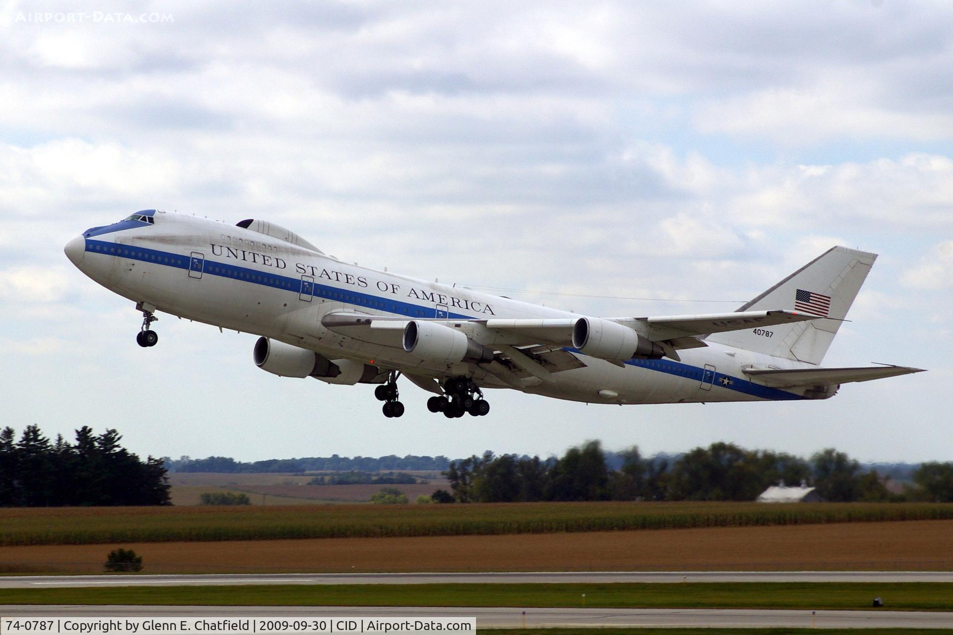 74-0787, 1974 Boeing E-4B C/N 20684, 5th and last touch and go for me, then I have to go back to work