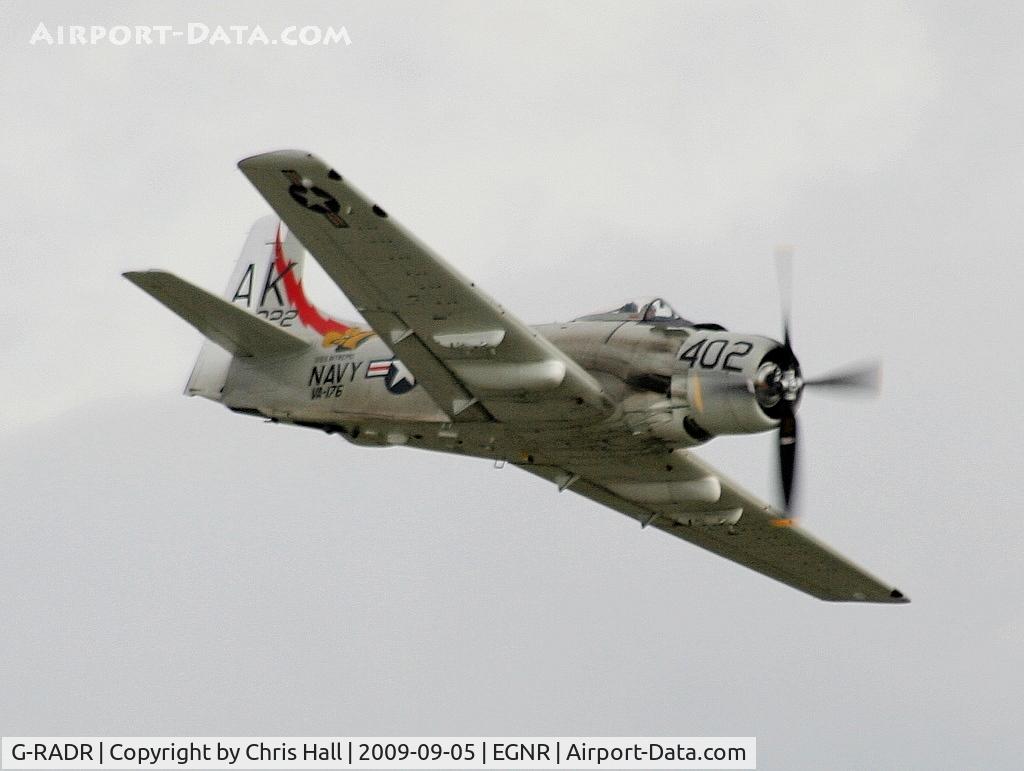 G-RADR, 1948 Douglas A-1D Skyraider (AD-4NA) C/N 7722, Displaying at the Airbus families day