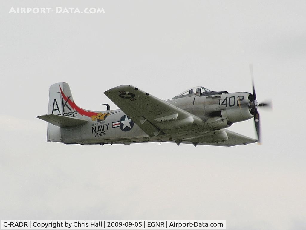 G-RADR, 1948 Douglas A-1D Skyraider (AD-4NA) C/N 7722, Displaying at the Airbus families day