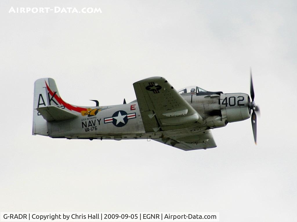 G-RADR, 1948 Douglas A-1D Skyraider (AD-4NA) C/N 7722, Displaying at the Airbus families day