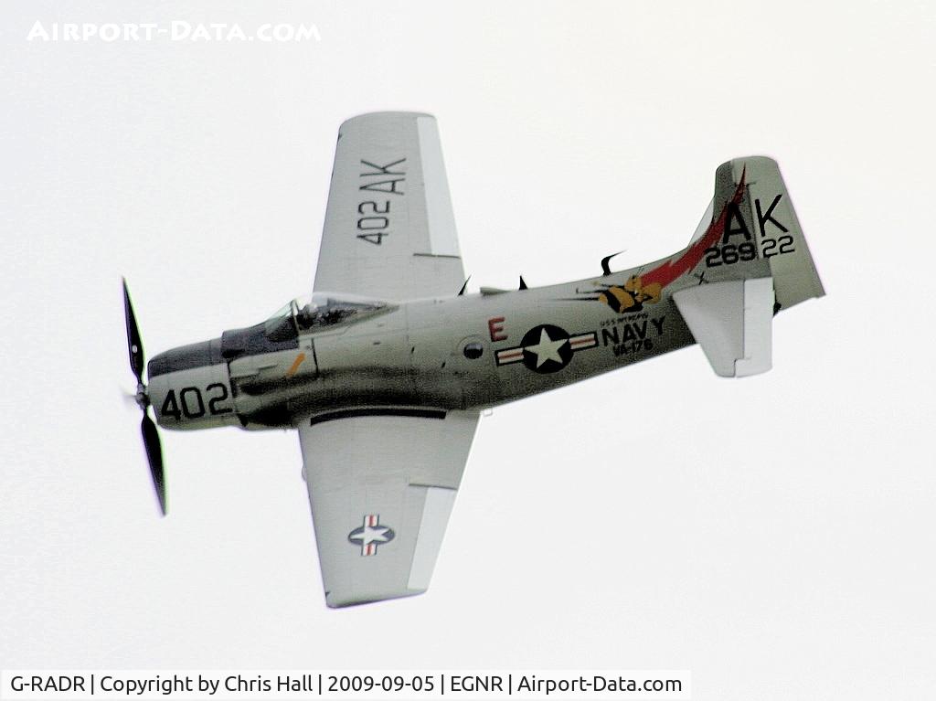 G-RADR, 1948 Douglas A-1D Skyraider (AD-4NA) C/N 7722, Displaying at the Airbus families day