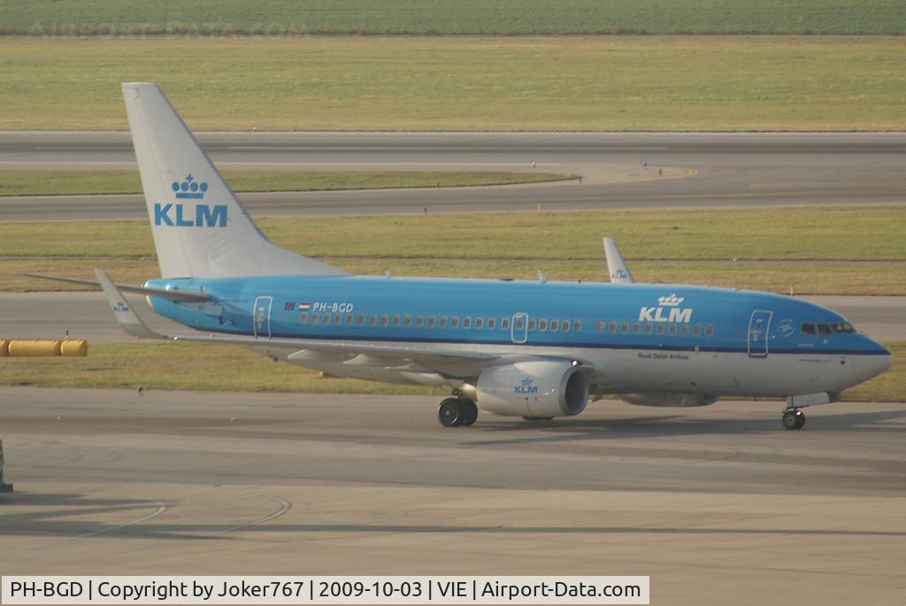 PH-BGD, 2008 Boeing 737-7K2 C/N 30366, KLM - Royal Dutch Airlines Boeing 737-7K2(WL)