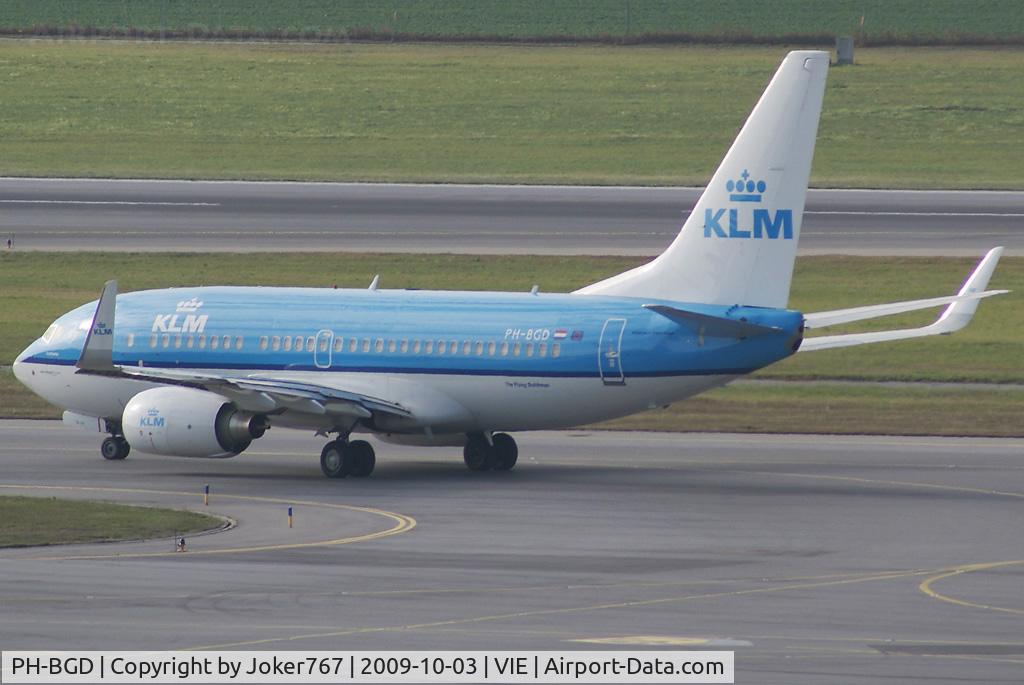 PH-BGD, 2008 Boeing 737-7K2 C/N 30366, KLM - Royal Dutch Airlines Boeing 737-7K2(WL)
