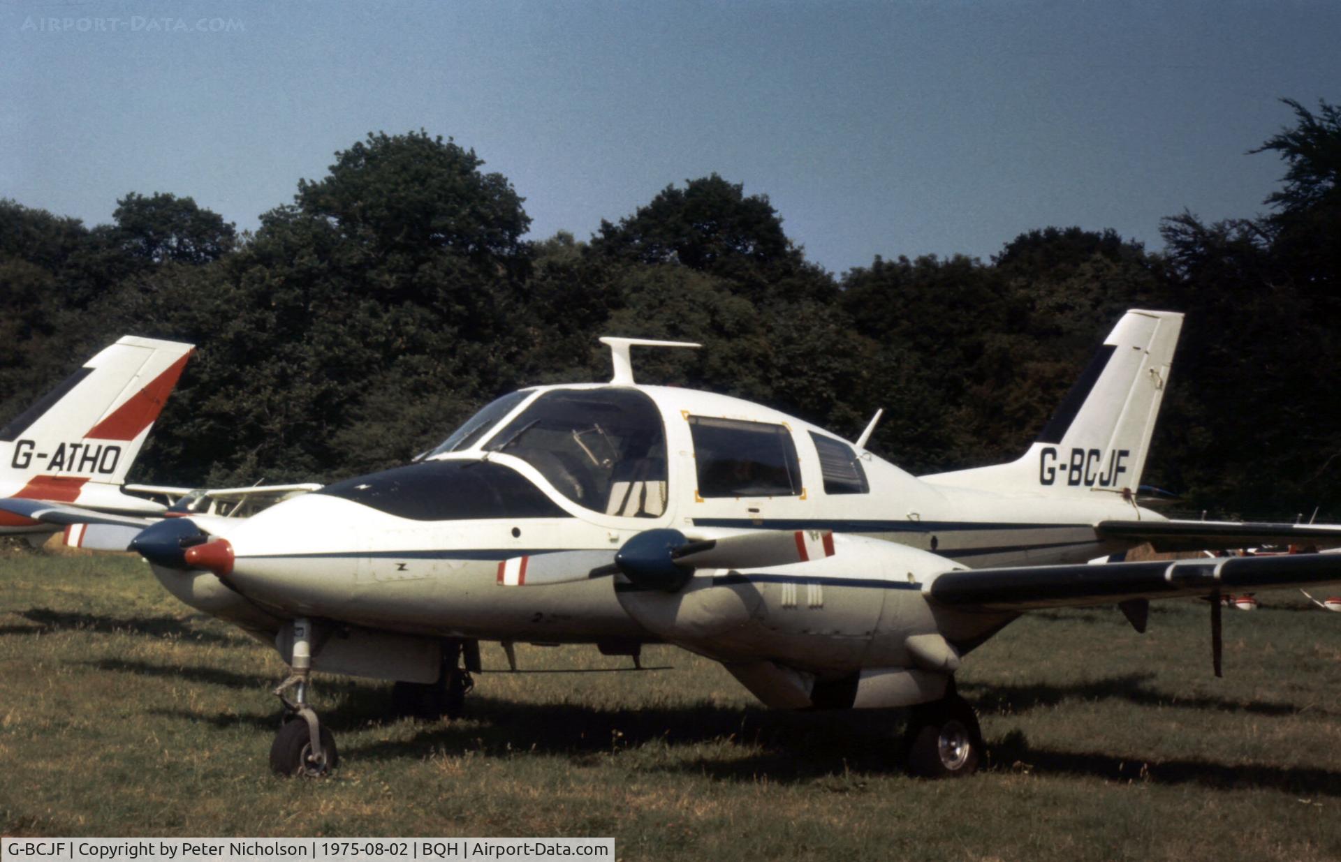 G-BCJF, 1965 Beagle B-206 Series 1 C/N B018, Beagle B.206 resident at Biggin Hill as seen in the Summer of 1975.