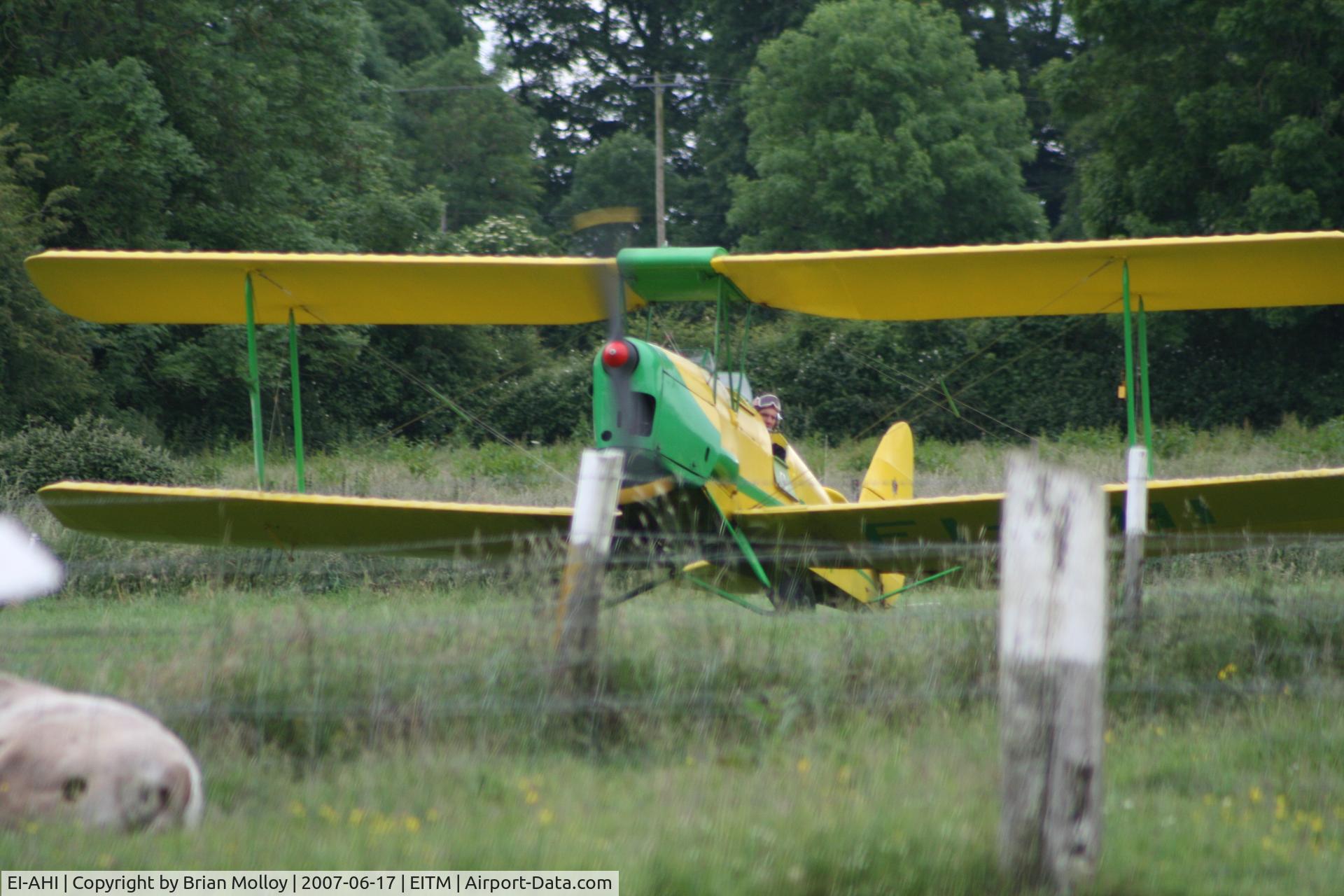 EI-AHI, 1945 De Havilland DH-82A Tiger Moth II C/N 85347, Trim Fly In 2007