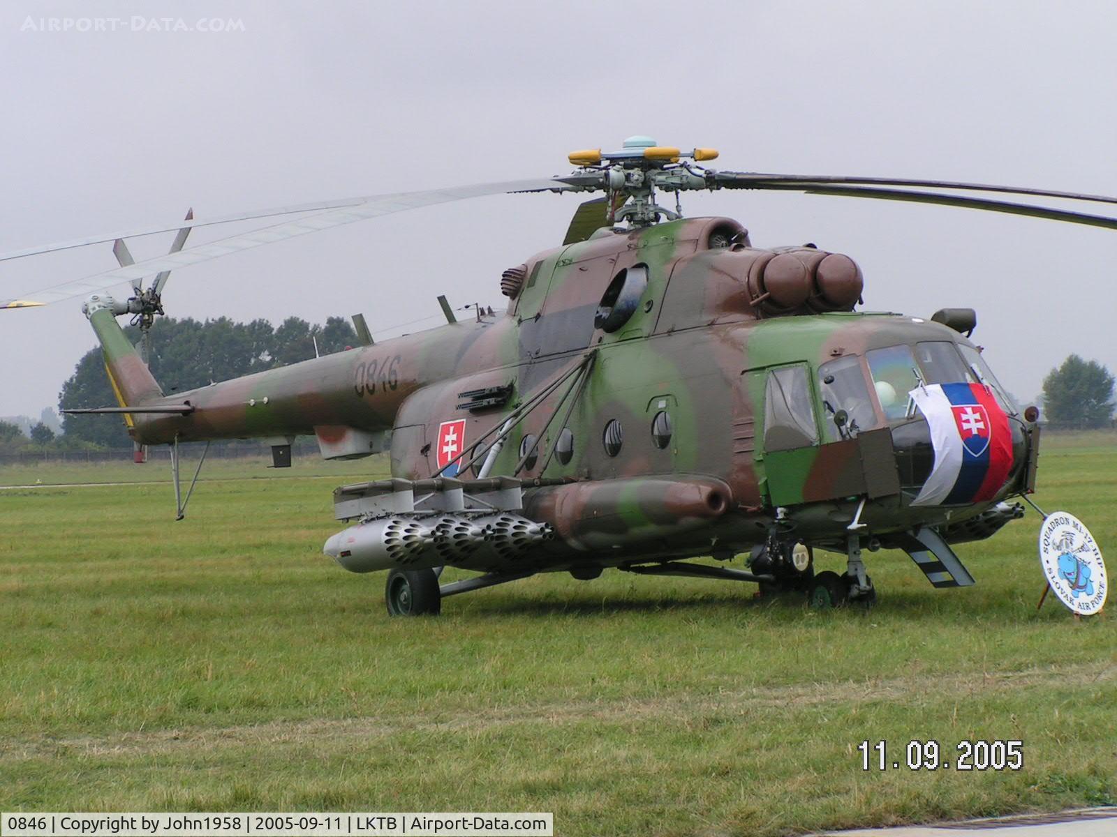 0846, Mil Mi-17 Hip C/N 108M46, Mil 8 of the Slovak airforce