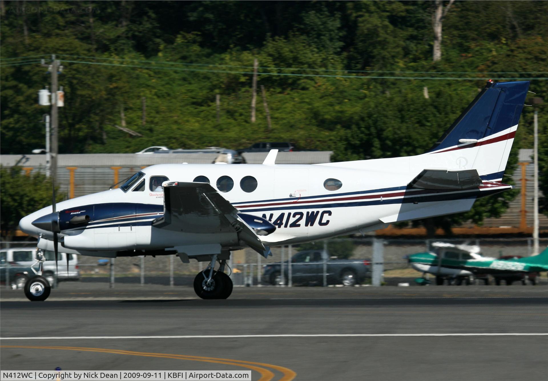 N412WC, Hawker Beechcraft Corp C90GTI King Air C/N LJ-1916, KBFI