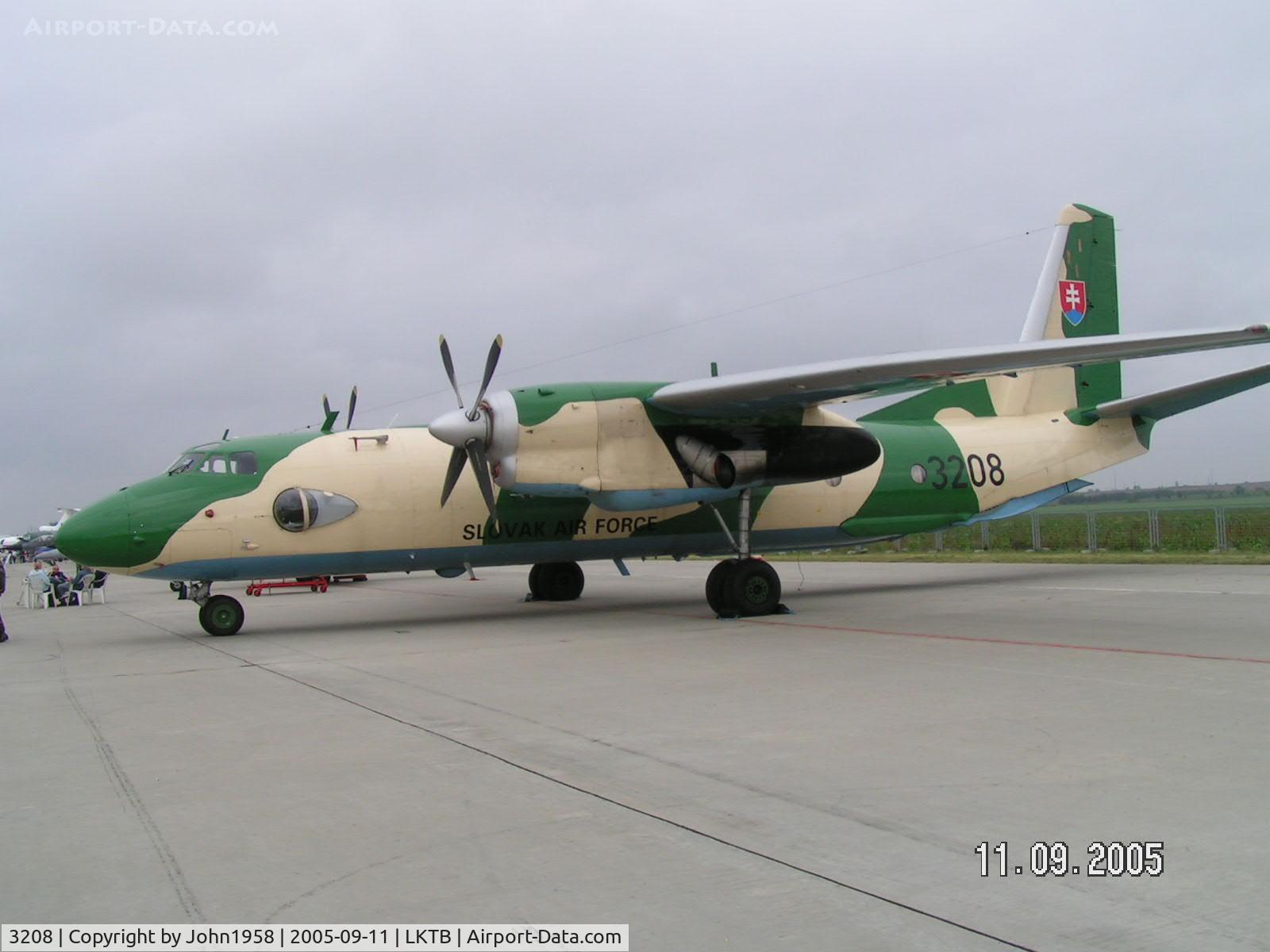 3208, 1983 Antonov An-26 C/N 13208, Slovakian Air Force