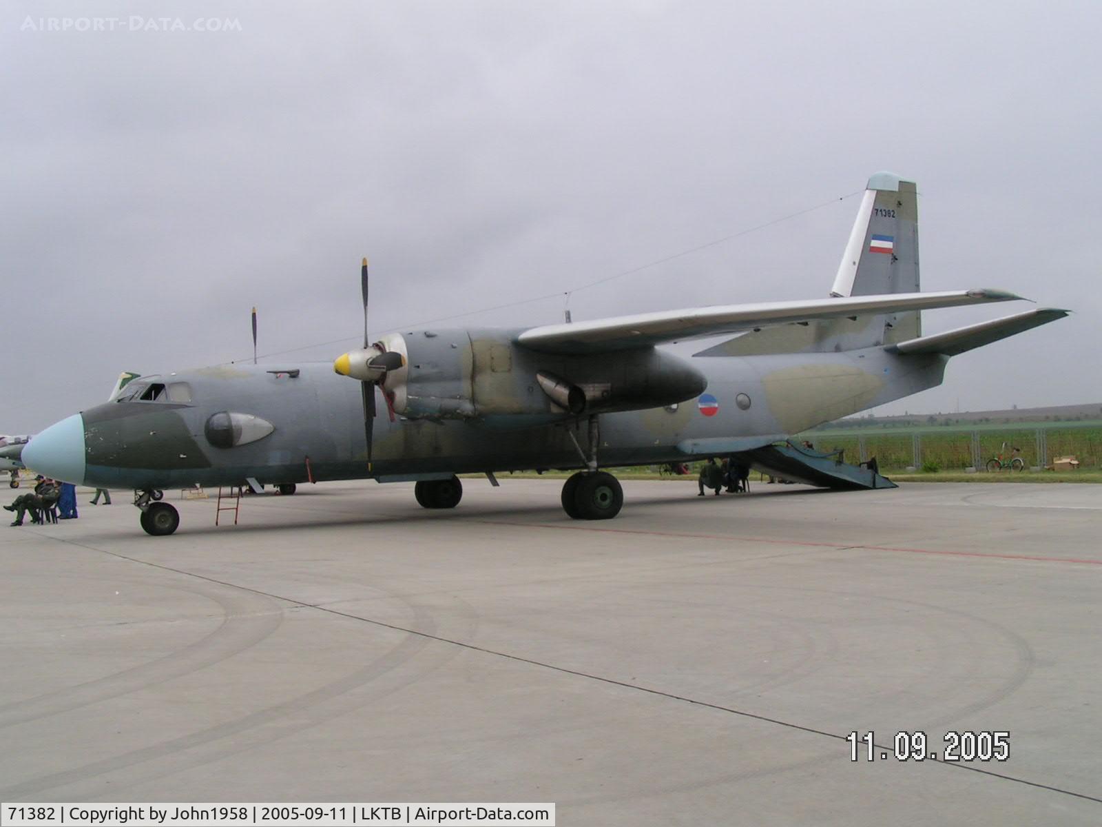 71382, 1975 Antonov An-26T C/N 3404, Antonov An-26, Yugoslav Air Force