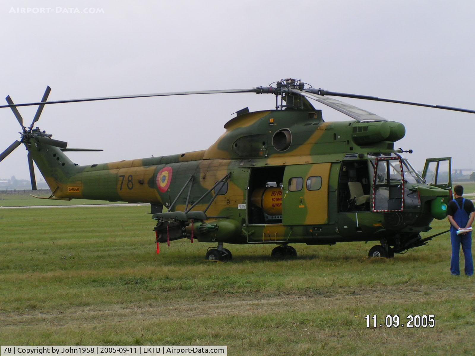 78, IAR IAR-330L Puma C/N 129, Romanian Air Force Puma