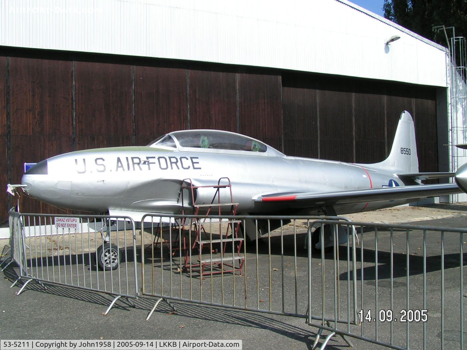 53-5211, 1953 Lockheed T-33A Shooting Star C/N 580-8550, T-33.....incorrectly marked as 8550