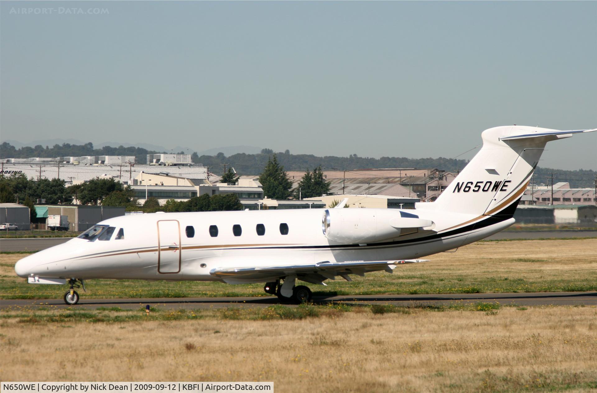 N650WE, 1984 Cessna 650 Citation III C/N 650-0040, KBFI