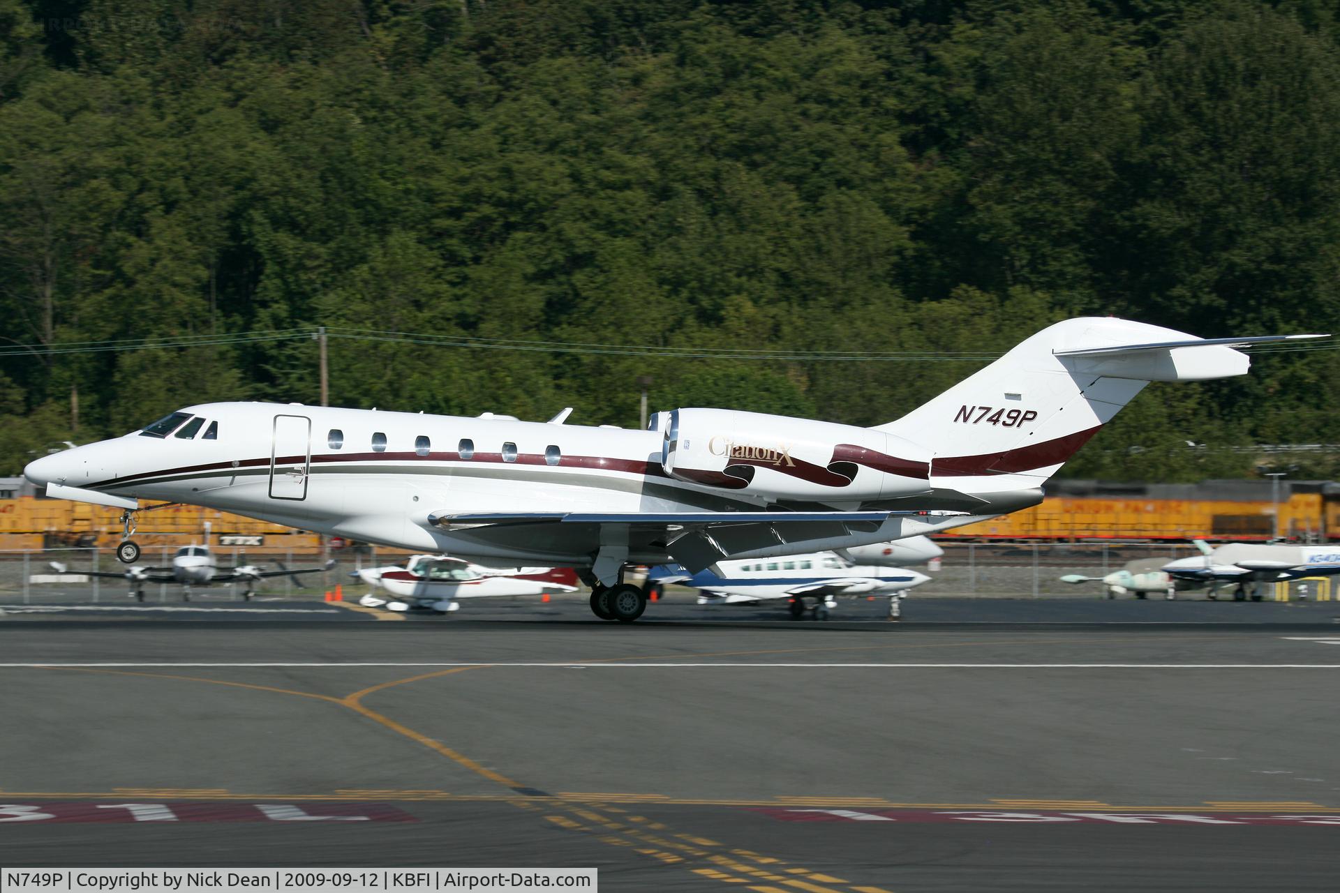N749P, 1998 Cessna 750 Citation X Citation X C/N 750-0046, KBFI