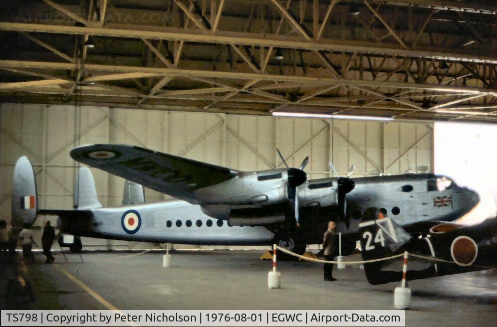 TS798, Avro 685 York C.1 C/N 1223, In the Summer of 1976 this York C.1 was displayed at Cosford as MW 100, the first VIP Avro York.