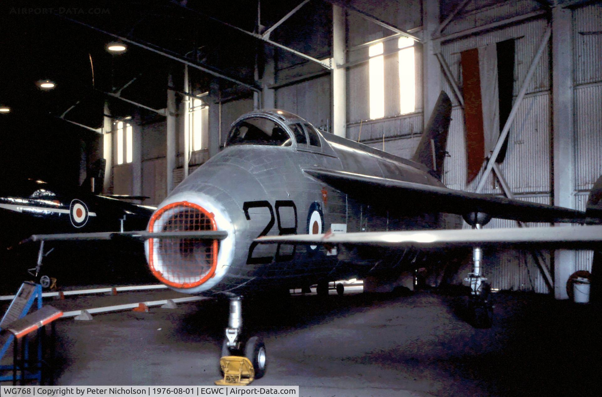 WG768, 1952 Short SB.5 C/N SH1605, Previously with the Empire Test Pilots School, this SB.5 was displayed at Cosford in the Summer of 1976.