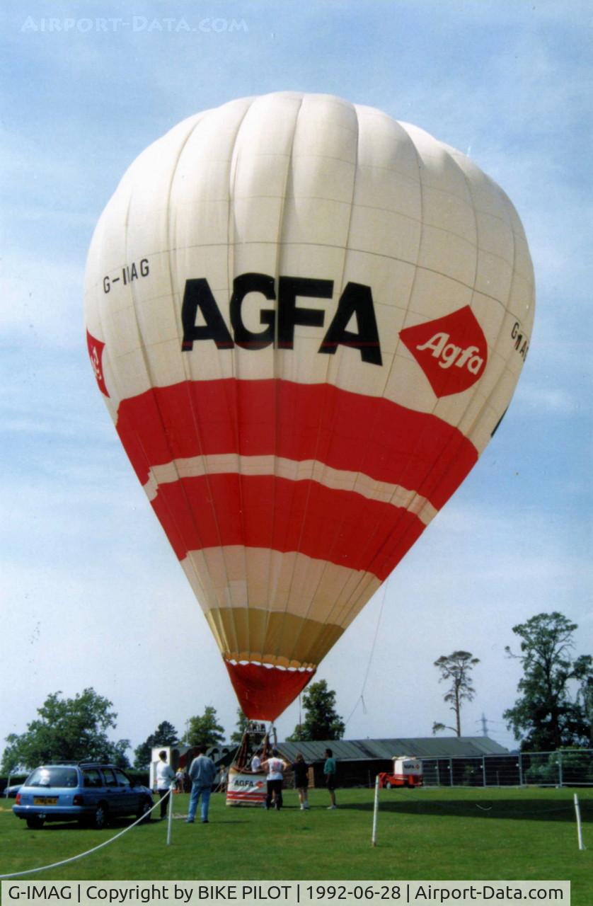 G-IMAG, 1990 Thunder And Colt Ltd COLT 77A C/N 1718, DOING TETHERED FLIGHTS AT STOKE PARK GUILDFORD SURREY UK