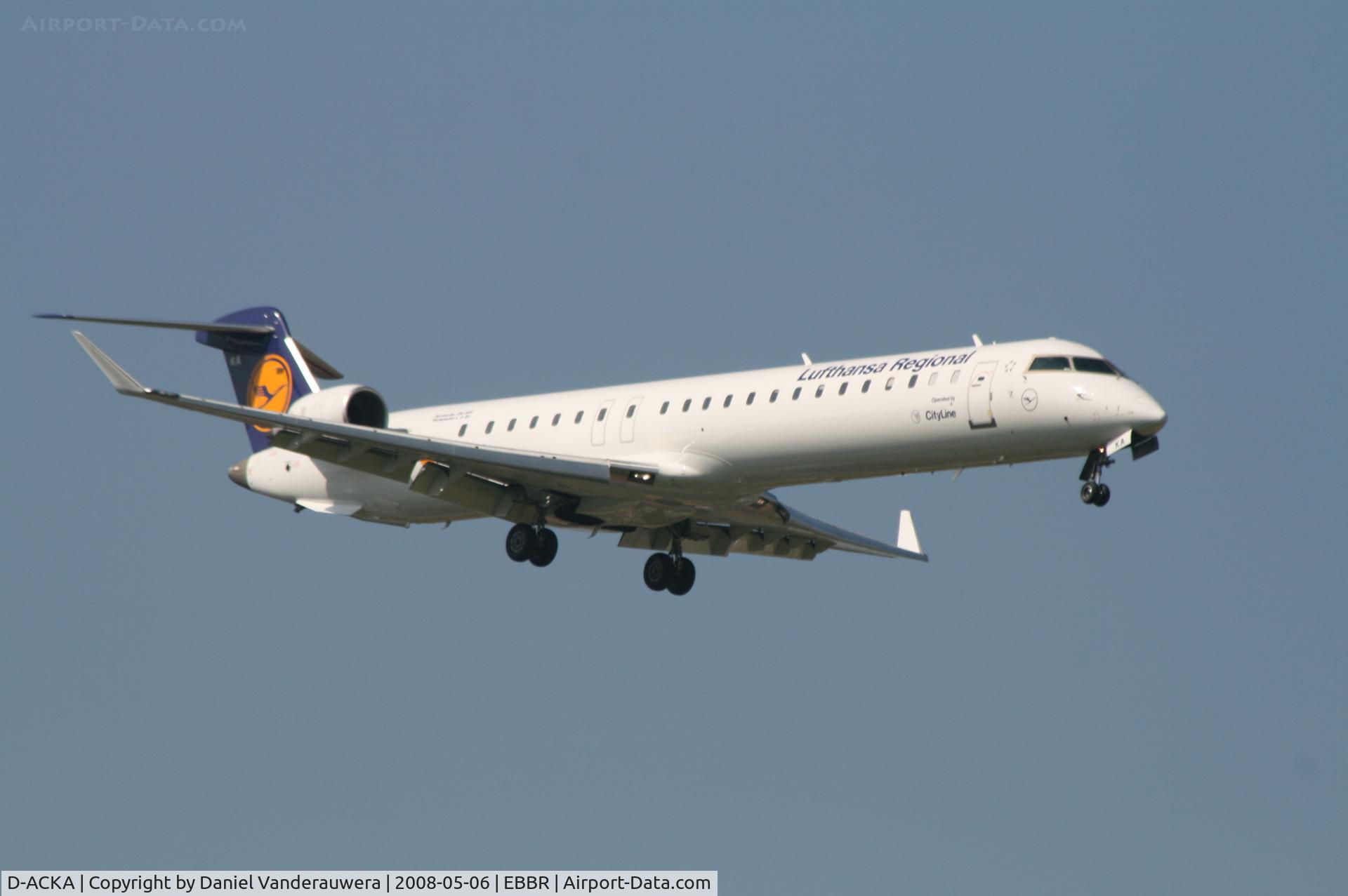 D-ACKA, 2006 Bombardier CRJ-900LR (CL-600-2D24) C/N 15072, arrival of flight LH4602 to rwy 02