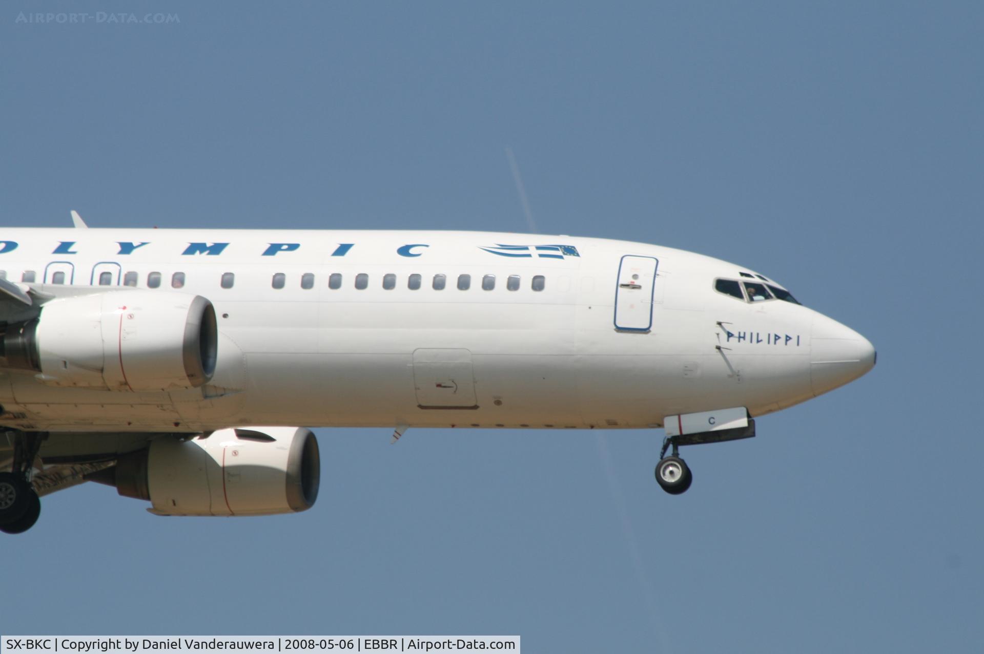 SX-BKC, 1991 Boeing 737-484 C/N 25361, arrival of flight OA145 to rwy 02