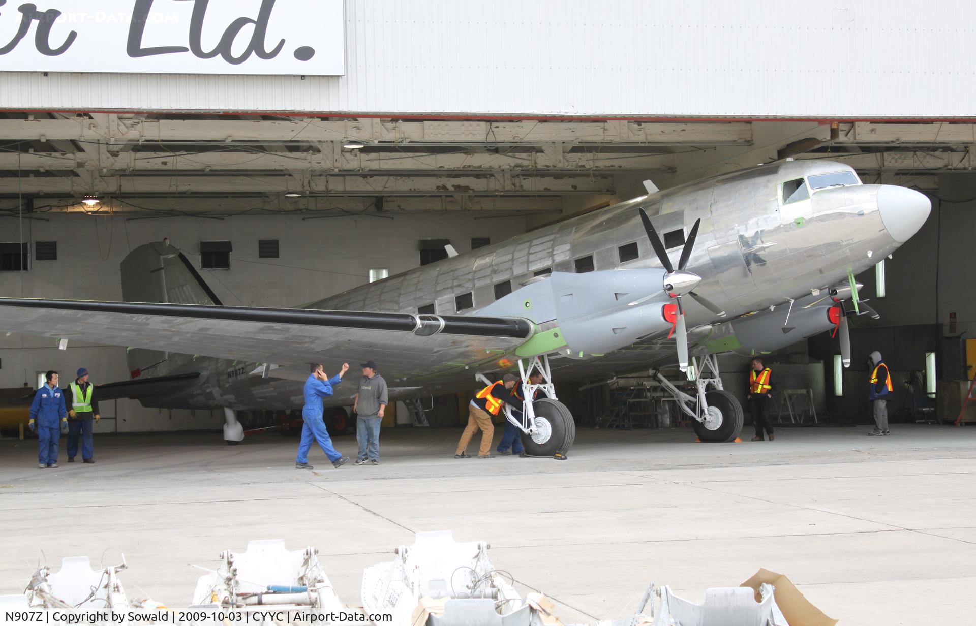 N907Z, 1944 Douglas DC3C-S1C3G (C-47A) C/N 12300, Taken at Ken Borek at the Calgary airport