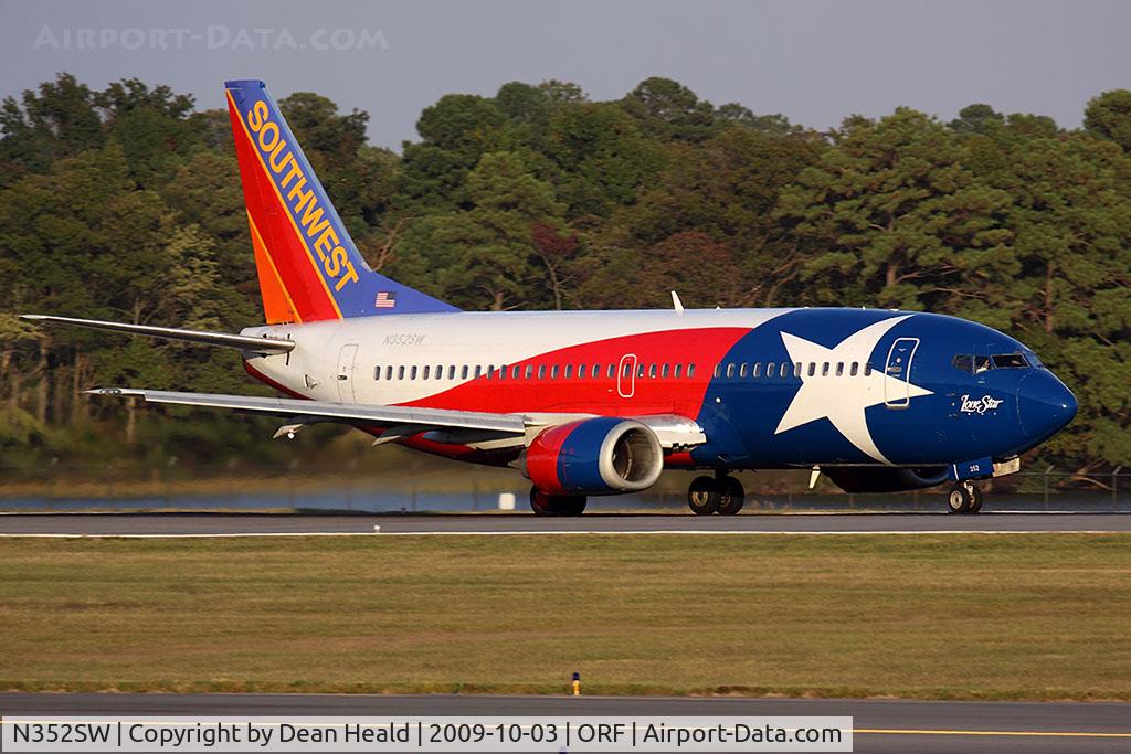 N352SW, 1990 Boeing 737-3H4 C/N 24888, Southwest Airlines 