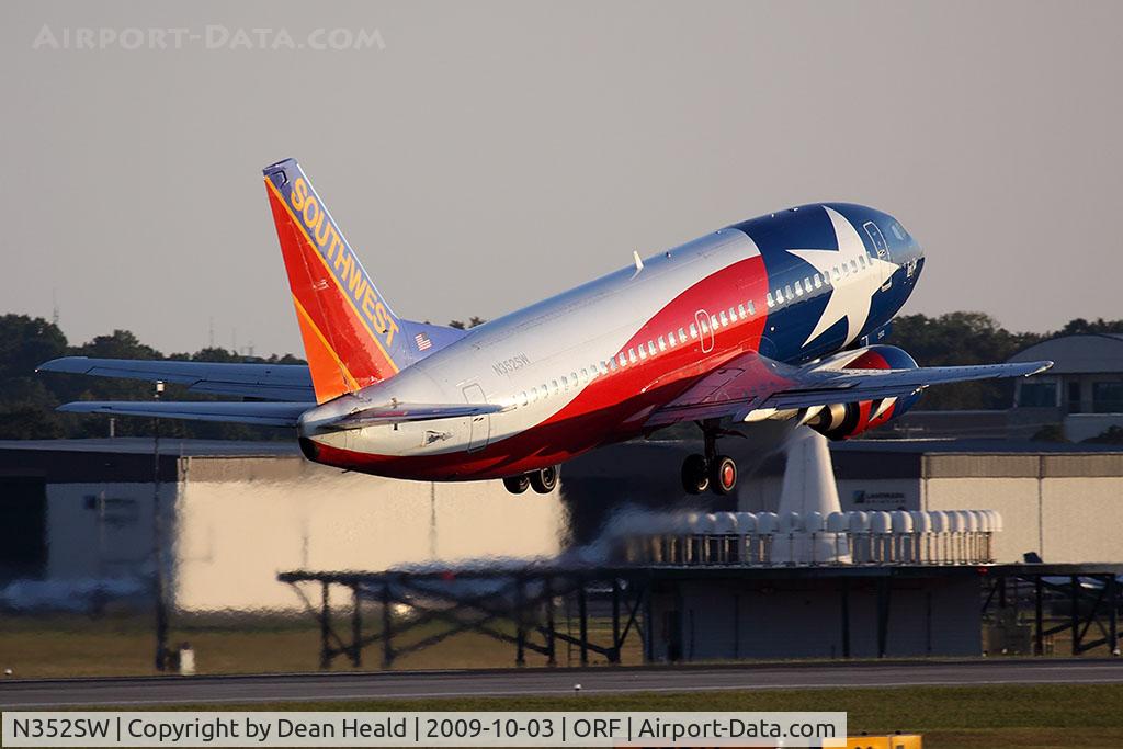 N352SW, 1990 Boeing 737-3H4 C/N 24888, Southwest Airlines 