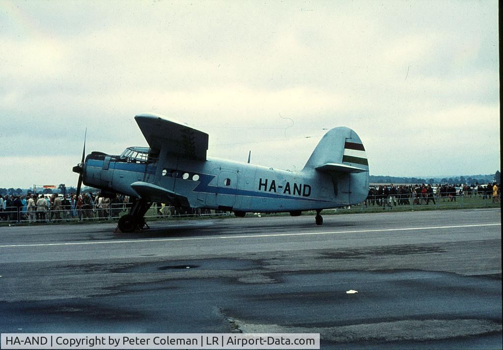 HA-AND, 1962 Antonov An-2 C/N 1 G 2722, Antonov AN2 at airshow