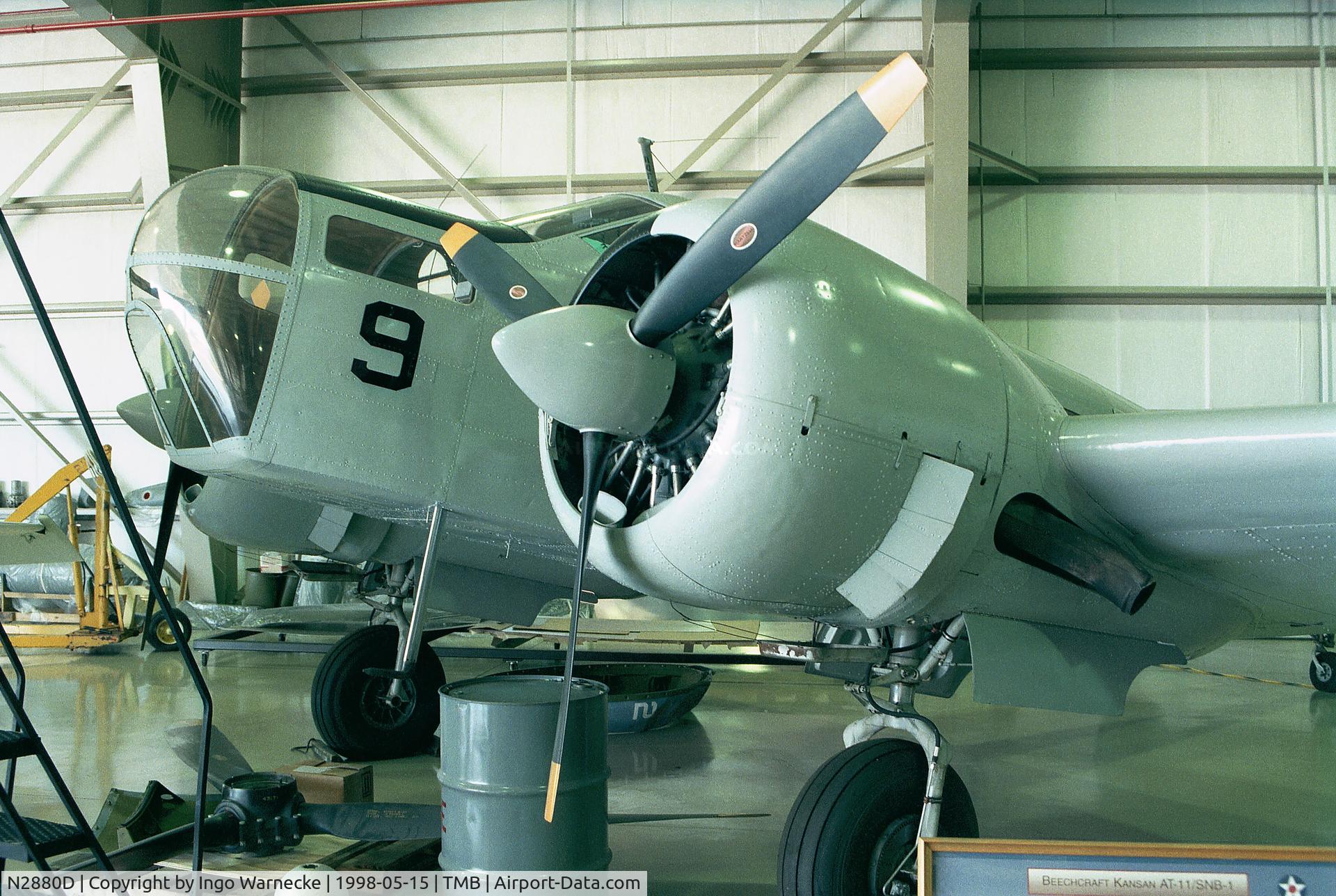 N2880D, 1943 Beech SNB-1 (C-45) Kansan C/N 3658 (39926), Beechcraft SNB-1 Kansan at Weeks Air Museum, Tamiami airport, Miami FL