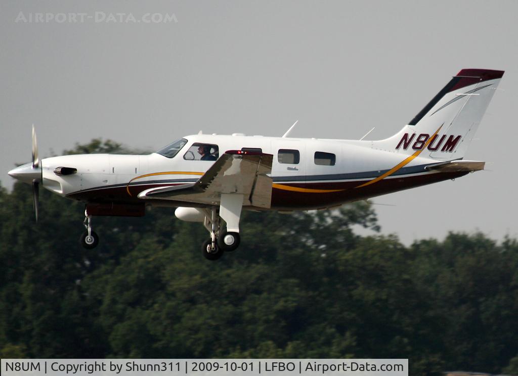 N8UM, 2001 Piper PA-46-500TP Malibu Meridian C/N 4697067, Landing rwy 14R