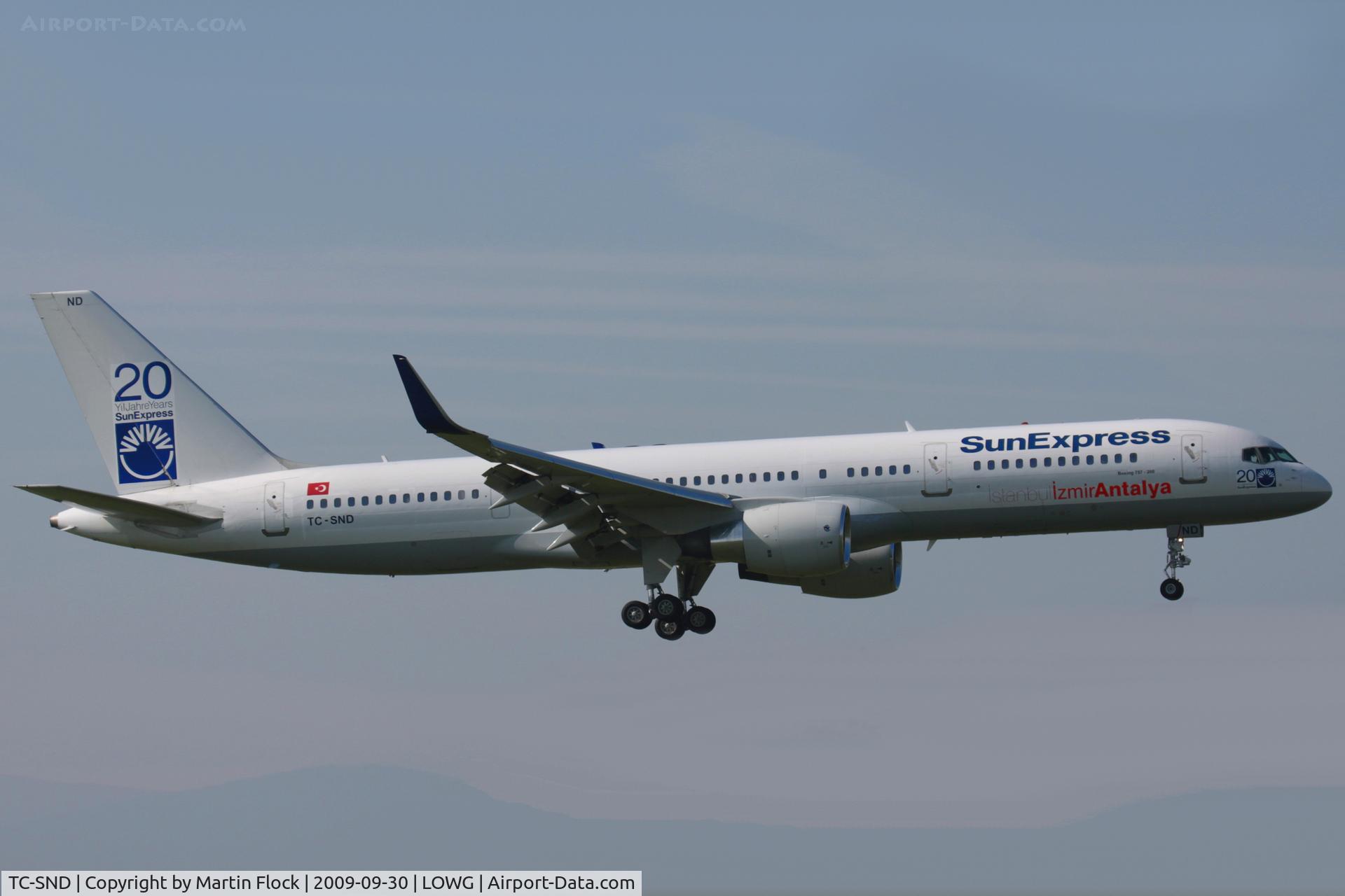 TC-SND, 1993 Boeing 757-2Q8 C/N 26268, .