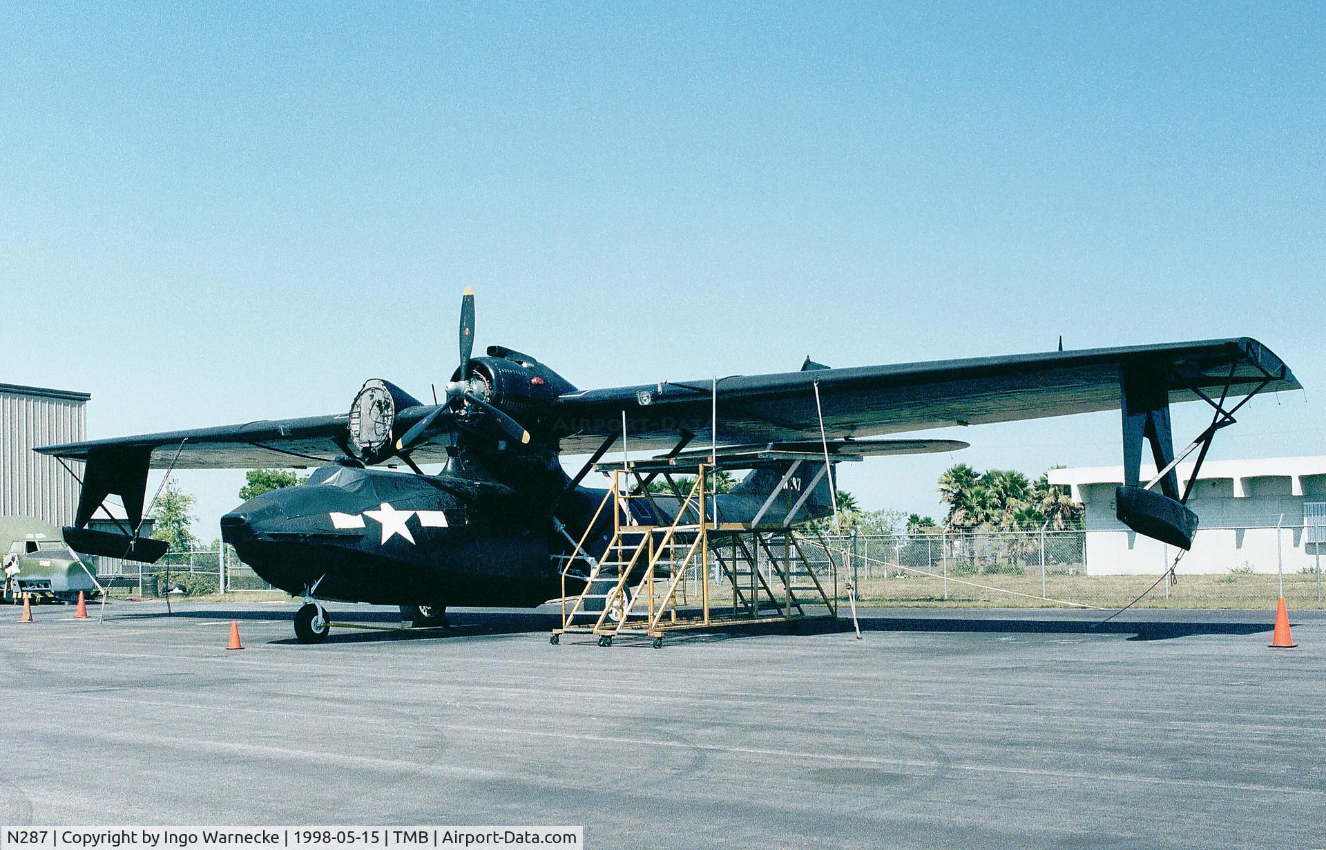 N287, 1943 Consolidated Vultee 28-5ACF C/N 1649 (USN48287), Consolidated PBY-5 Catalina (minus starboard engine) at Weeks Air Museum, Tamiami airport, Miami FL