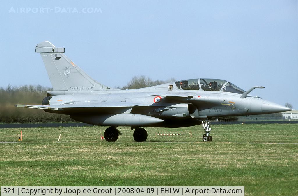 321, 2007 Dassault Rafale B C/N 321, Participant of the Frisian Flag 2008 exercise.