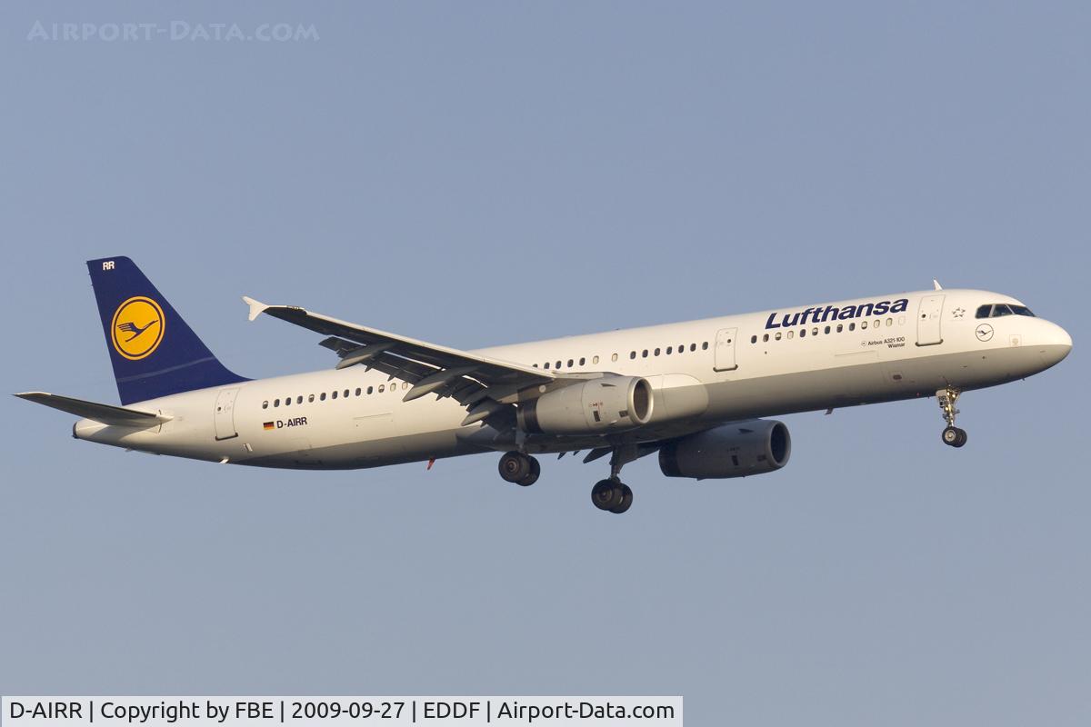 D-AIRR, 1995 Airbus A321-131 C/N 0567, short final