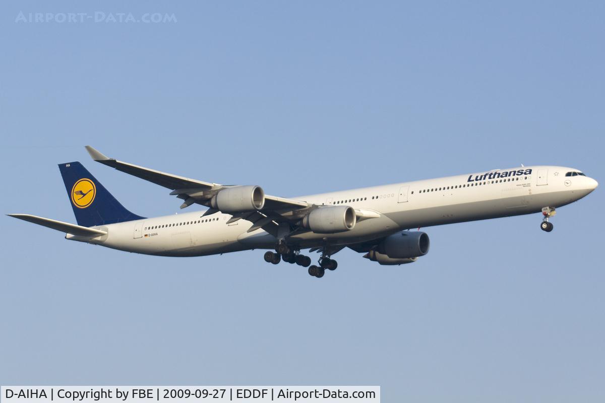 D-AIHA, 2003 Airbus A340-642 C/N 482, short final