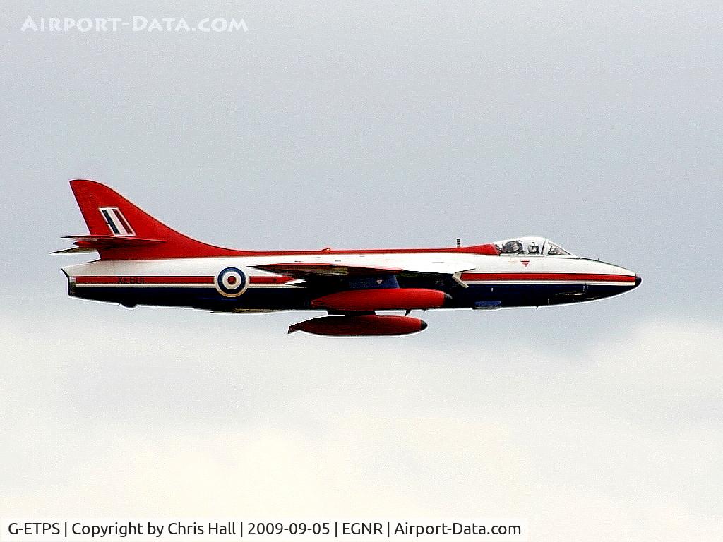 G-ETPS, 1956 Hawker Hunter FGA.9 C/N 41H/679959, Displaying at the Airbus families day