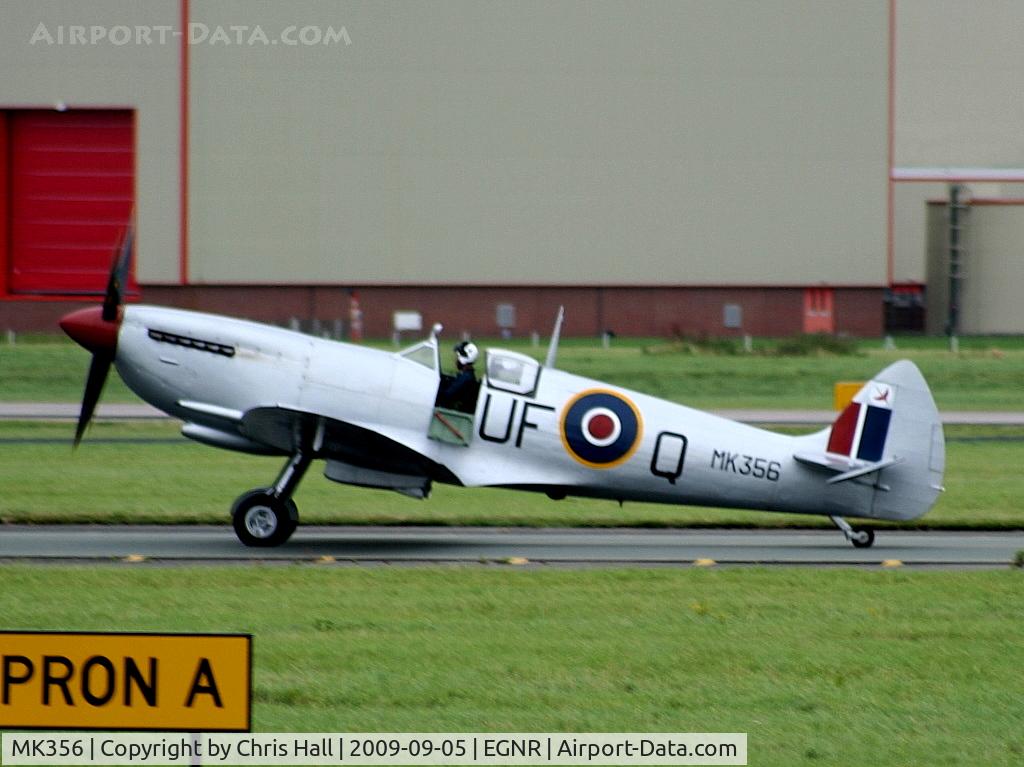 MK356, 1944 Supermarine 361 Spitfire LF.IXc C/N CBAF.IX.1561, Displaying at the Airbus families day