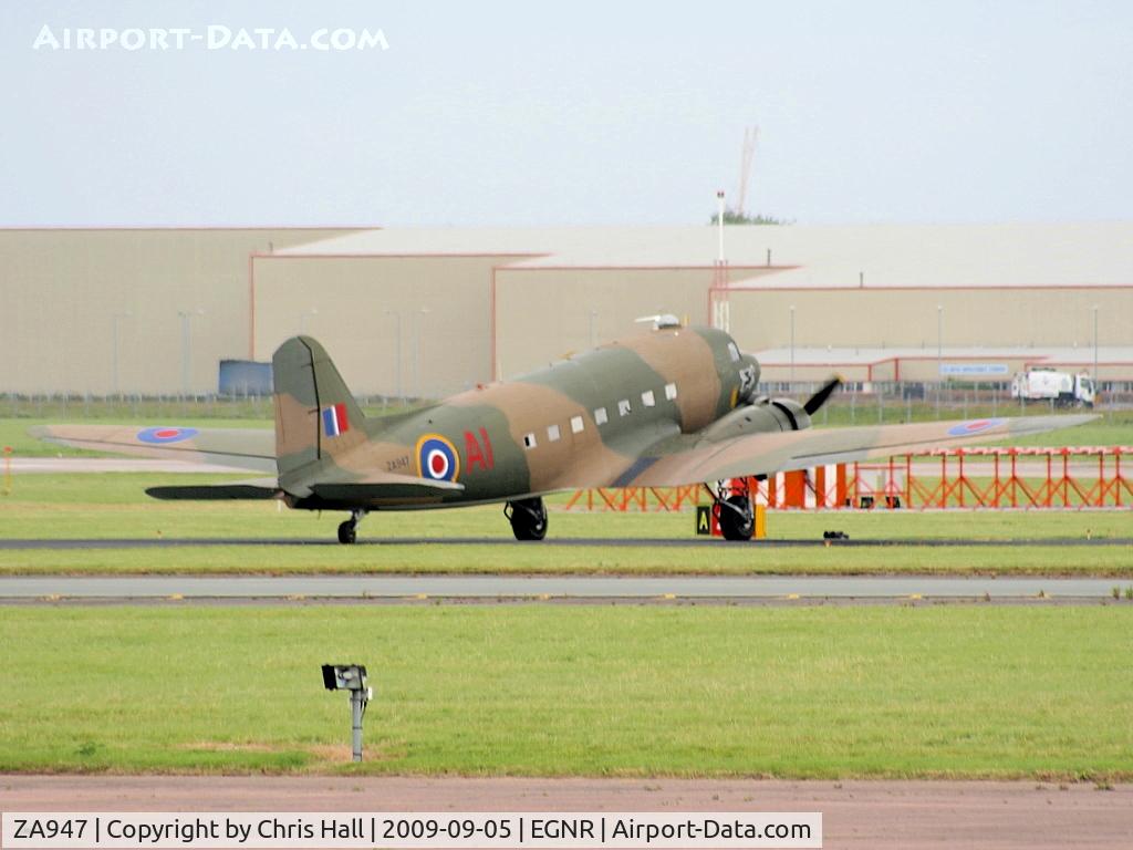 ZA947, 1943 Douglas C-47A-60-DL Dakota III C/N 10200, Displaying at the Airbus families day