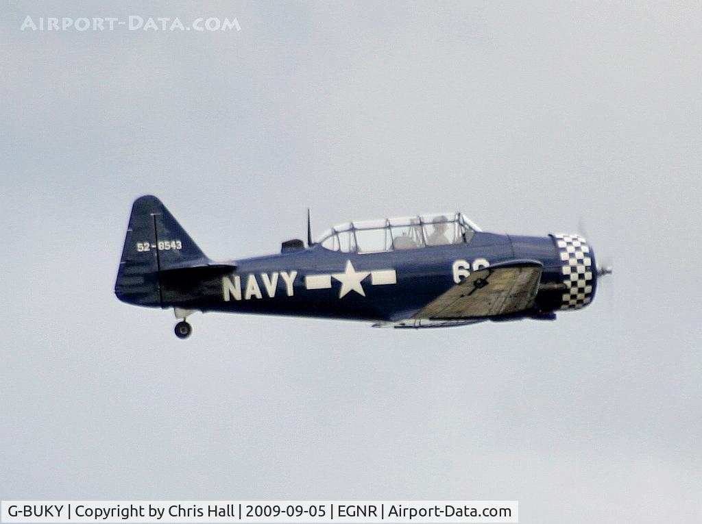 G-BUKY, 1952 Canadian Car & Foundry T-6H Harvard Mk.4M C/N CCF4-464, Displaying at the Airbus families day