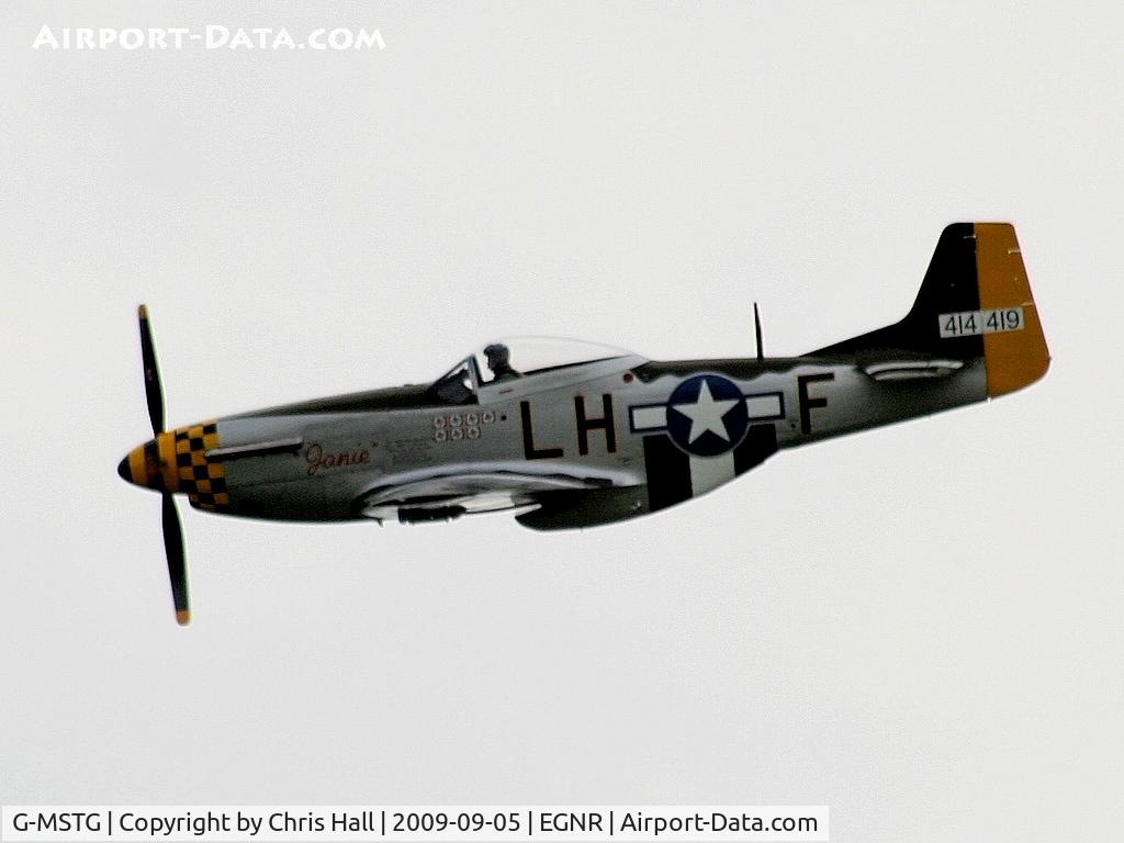 G-MSTG, 1945 North American P-51D Mustang C/N 124-48271, Displaying at the Airbus families day
