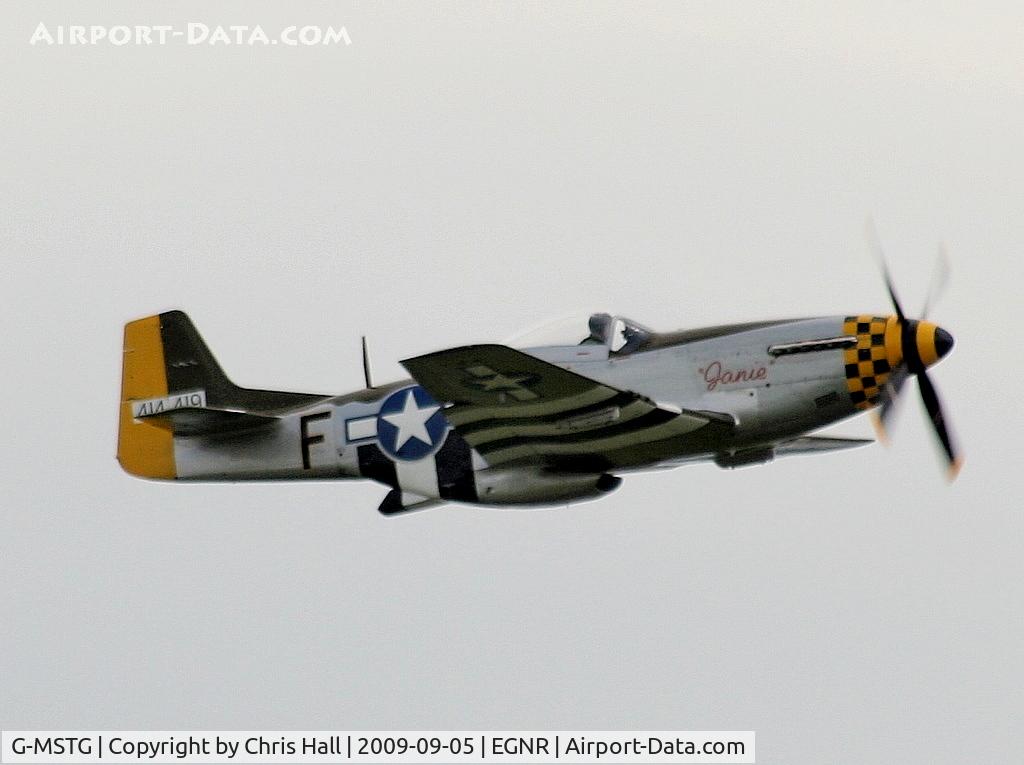 G-MSTG, 1945 North American P-51D Mustang C/N 124-48271, Displaying at the Airbus families day