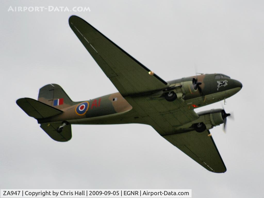 ZA947, 1943 Douglas C-47A-60-DL Dakota III C/N 10200, Displaying at the Airbus families day