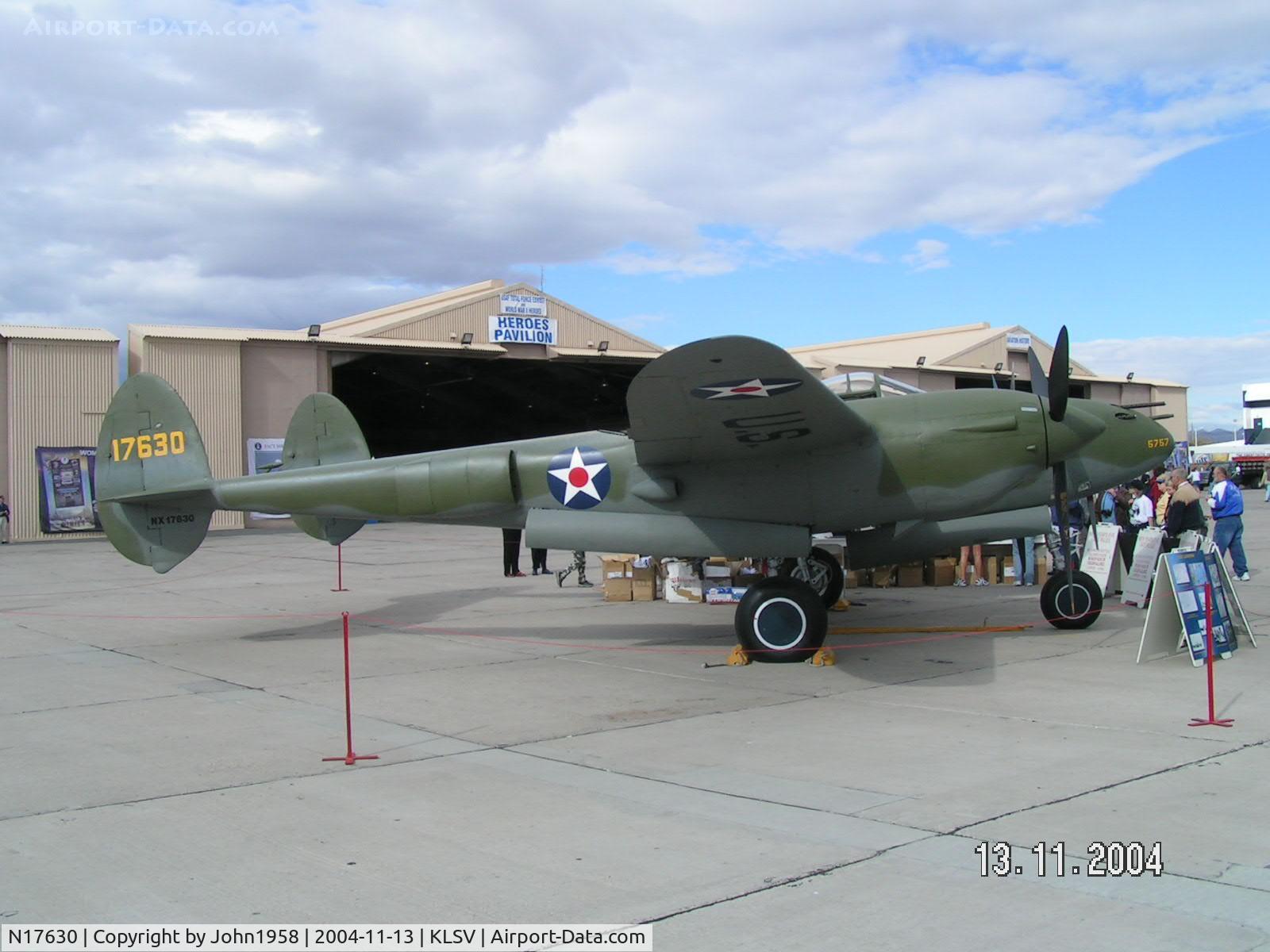 N17630, 1941 Lockheed P-38F C/N 41-7630 (222-5757), P38