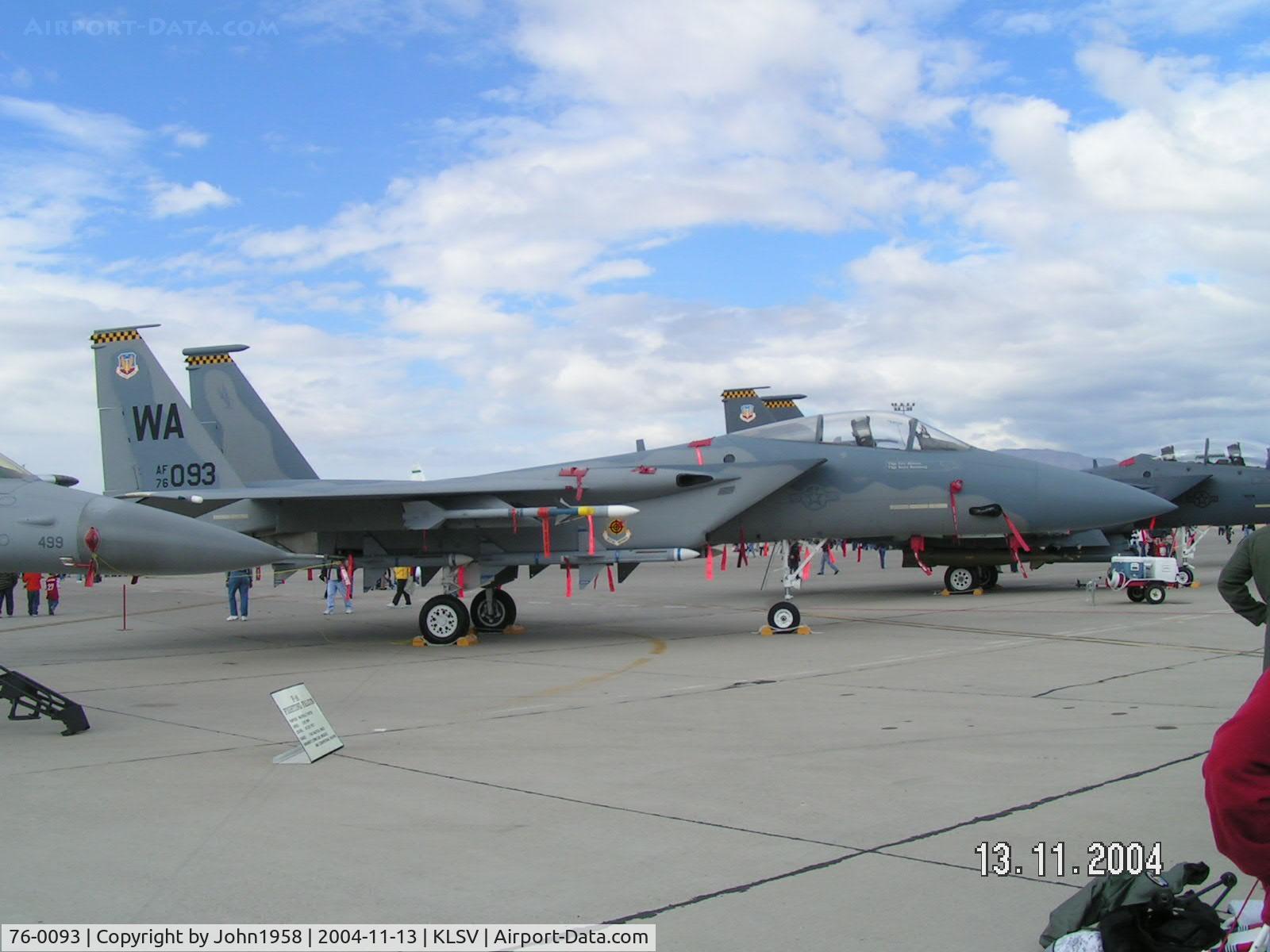 76-0093, 1995 McDonnell Douglas F-15A Eagle C/N 0287/A245, Based F15