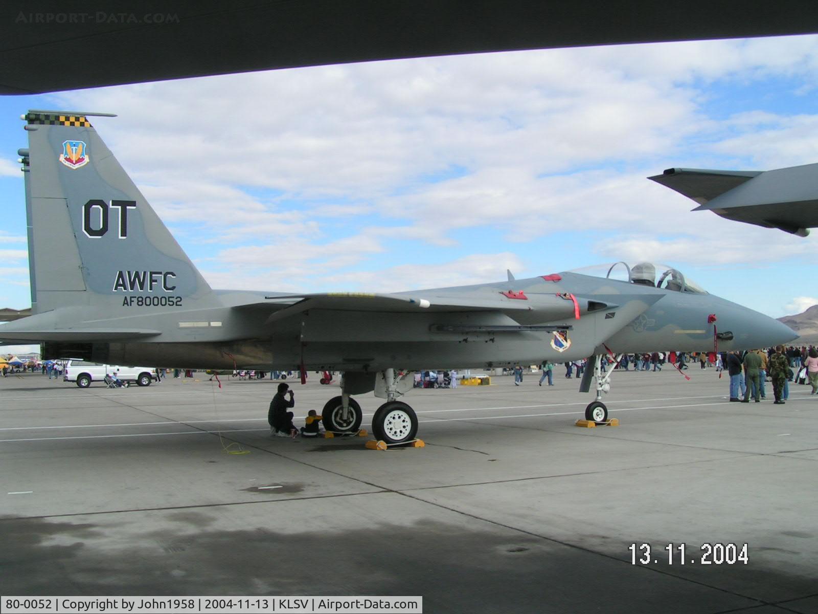 80-0052, 1980 McDonnell Douglas F-15C Eagle C/N 0729/C201, Based F15, note non standard serial presentation