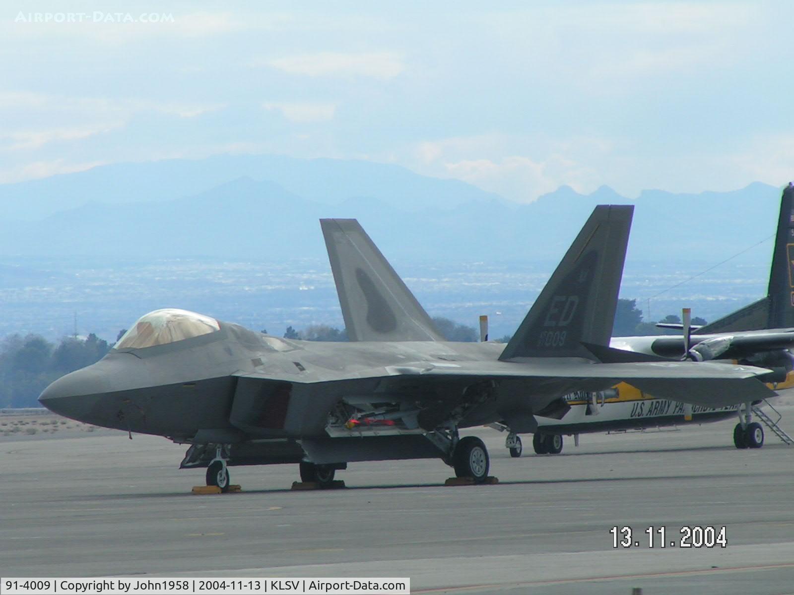 91-4009, 1991 Lockheed Martin F-22A Raptor C/N 645-4009, F22