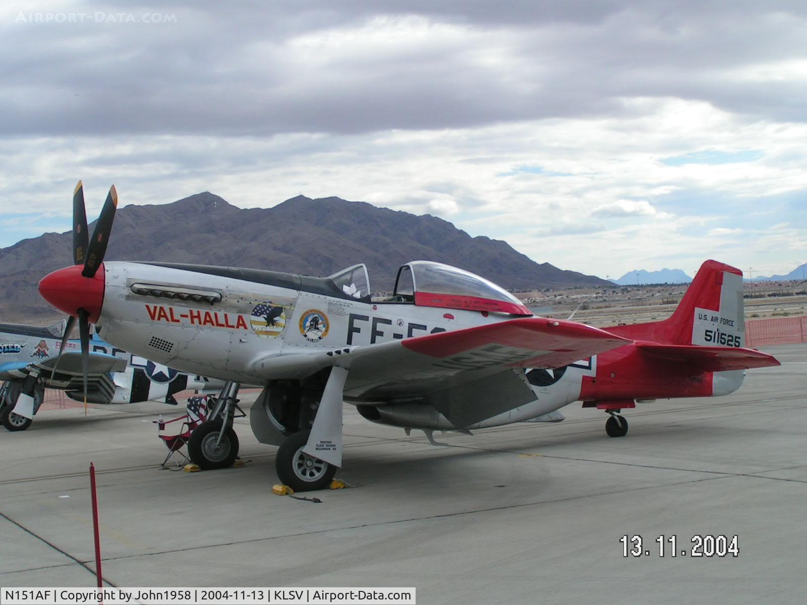 N151AF, 1945 North American P-51D Mustang C/N 45-11525, P51