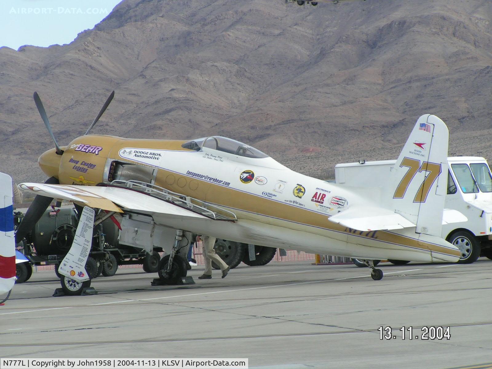 N777L, 1946 Grumman F8F-2 (G58) Bearcat C/N D.1170, Grumman F8